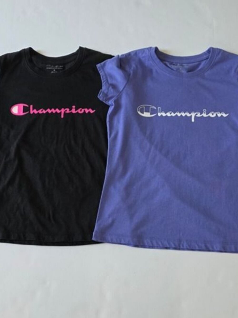 Champion Girls Logo T-Shirt Bundle Youth Medium Lot of 2